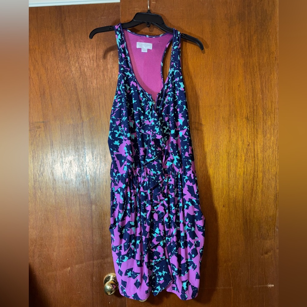 🐠 Jessica Simpson Pink and Blue Dress